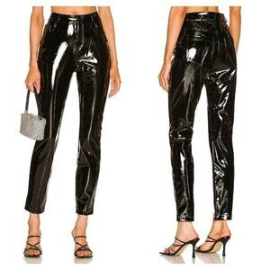 Commando Faux Patent Leather Five Pocket Pant - Black